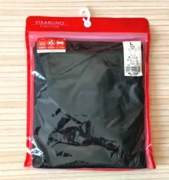 【新品未使用】丸井 VISARUNO 半袖 丸首 Tシャツ Lサイズ ブラック