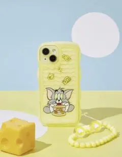トムとジェリー iPhoneケース イエロー キャラクターiPhoneケース