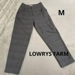 LOWRYS FARM チェックパンツ　M グレー系