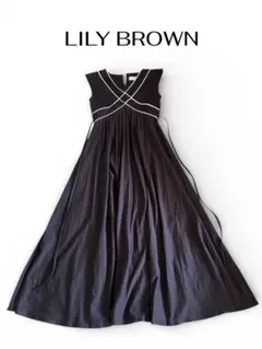 LILY BROWN ノースリーブロングワンピース