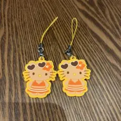 日焼けキティ ラバーストラップ　２点おまとめ売り
