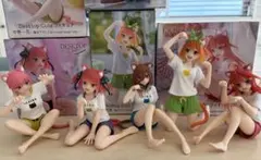 五等分の花嫁 猫 Desktop Cute フィギュア 5体セット