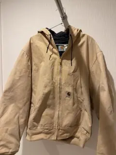 Carhartt フード付き　ダッグジャケット　古着　年代物　ビンテージ　USA