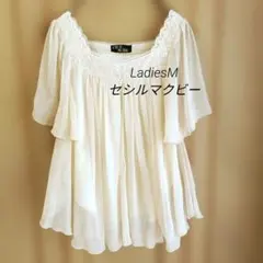 【訳あり】CECIL McBEE セシルマクビー フリル カットソー M