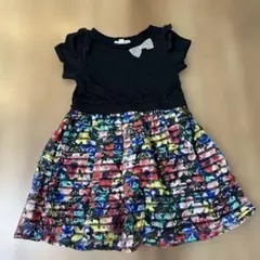 花柄半袖ワンピース 100cm