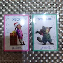 ズートピア2 入場特典 ニック ニブルス カードセット
