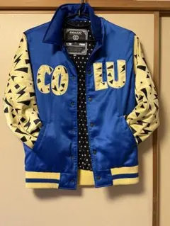 【希少】CO&LU ココルル スタジャン Y2K 平成ギャル 青×黄色 総柄は