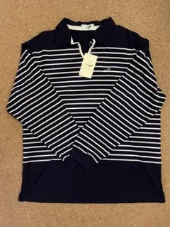 Crocodile ストライプ ポロシャツ LLサイズ