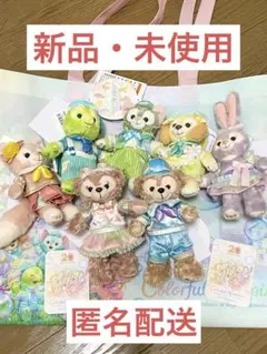 ダッフィー＆フレンズ 20周年カラフルハピネス ぬいぐるみバッジとおまけ付き