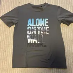 ALONE ON THE WALL プリント Tシャツ グレー M