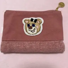 最終値下げラブラリーバイフェイラー オールドテディガール ピンク ワッペンポーチ