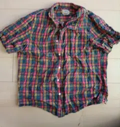 LL.Bean チェック柄 半袖シャツ XL