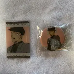 名探偵コナン 毛利小五郎 カード、缶バッジ