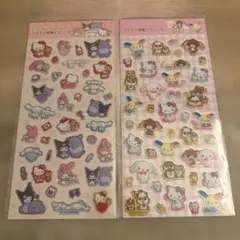 即日発送！【新品、未開封】サンリオ ラメ入り樹脂もりシール セット