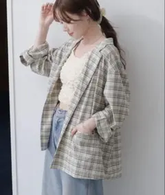 【kastane】チェックシャツジャケット