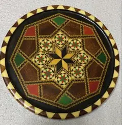 19.5cm スペイン　グラナダ寄木細工　トレイ　壁飾り　お盆　キッチン