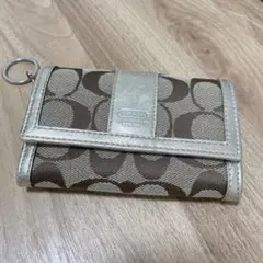 コーチ キーリング付きコインケース　カードケース　札入れなし　ゴールド