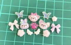 【１０】ダッフィーフレンズ シェリーメイ ステラルー リーナベル ネイルパーツ