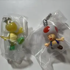 スーパーマリオ　めじるしアクセサリー　キノピオ　ノコノコ