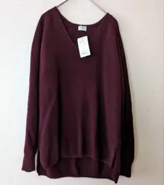 秋色アーバンリサーチ新品❋畦編みニット❋ワインカラー