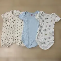 PETIT BATEAU・カバーオール 肌着　3点セット