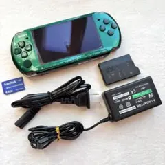 ⭐️美品⭐️ PSP-3000 本体 希少カラー スピリティッドグリーン 充電器付