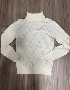 5351プールオム　アーガイル　ニット