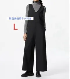 ⭐️ユニクロ⭐️ジャンプスーツ／ブラック L