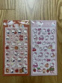 ハローキティ ぷっくりシール　2シートセット