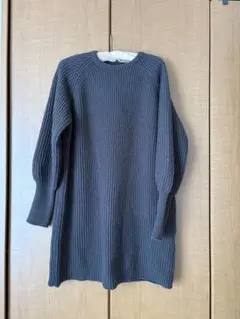 titivate☆リブ編み長袖ワンピース S