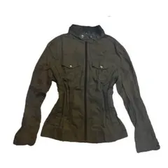 オリーブ色のフィットジャケット grunge