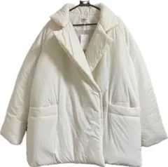 アイボリー ダウンジャケット オーバーサイズ 新品タグ付き