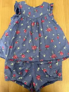 [プティマイン]花柄セットアップ90㎝