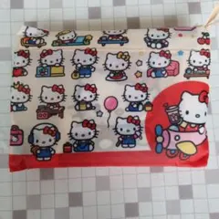 【新品】⑤　レディース　エコバッグ　ハローキティ　赤のサムネイル
