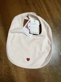 プチマイン　防水リバーシブルスタイ　ピンクハート　新品