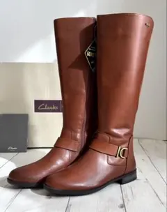 【新品未使用】クラークス ロングブーツ Mint Treat GTX