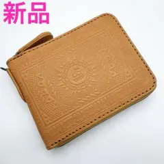 NOMADOI ニューメキシコ 二つ折り財布 茶 新品 レザー エンボス 型押しのサムネイル