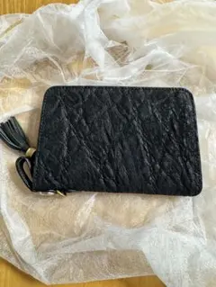 KC,s ケイシイズ ミドルウォレット 象革 ブラック