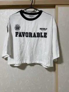 ⚠️GW限定価格 白 クロップドTシャツ 半袖 英字ロゴ ラインデザイン