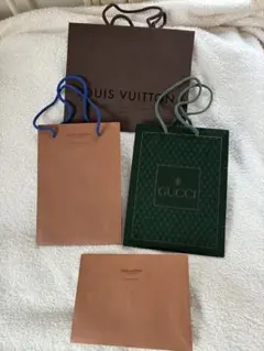 LOUIS VUITTON & GUCCI ショップ袋セット