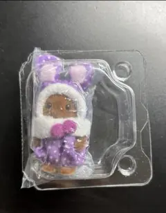 シルバニア　赤ちゃんのカラフルうさぎコスチューム　ブラウンうさぎの赤ちゃん　紫