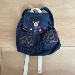 【美品】DOUBLE.B デニム リュック キッズ