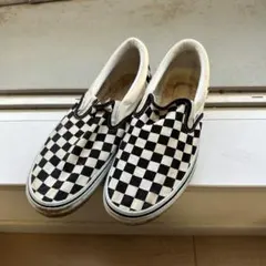 vans チェック柄　スリッポン　オワッテルマン
