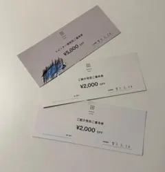 白井屋ホテル 宿泊券 割引券 3枚セット ¥9,000OFF