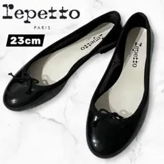 ✨極美品✨Repettoサンドリオン　ブラック　フラットシューズ 36 リボン