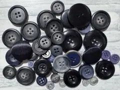 ボタン【ブラック•ネイビー•グレー系】