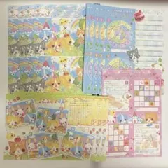当時品 ワンワンわんこランド ファンシー文具 メモ帳 まとめセット