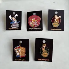 Disney (東京ディズニーランド)ピンバッジ 5個セット