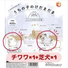 うちの子のけだまだま　チワワと芝犬のセット