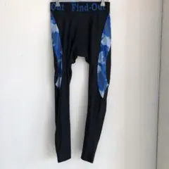 J1907 Find-Out Mサイズ タイツ ブラック/ブルー